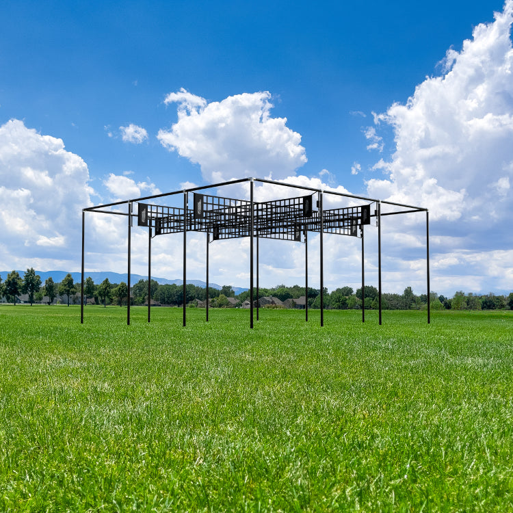 A Permanent 9 Square Castle Squares in a field